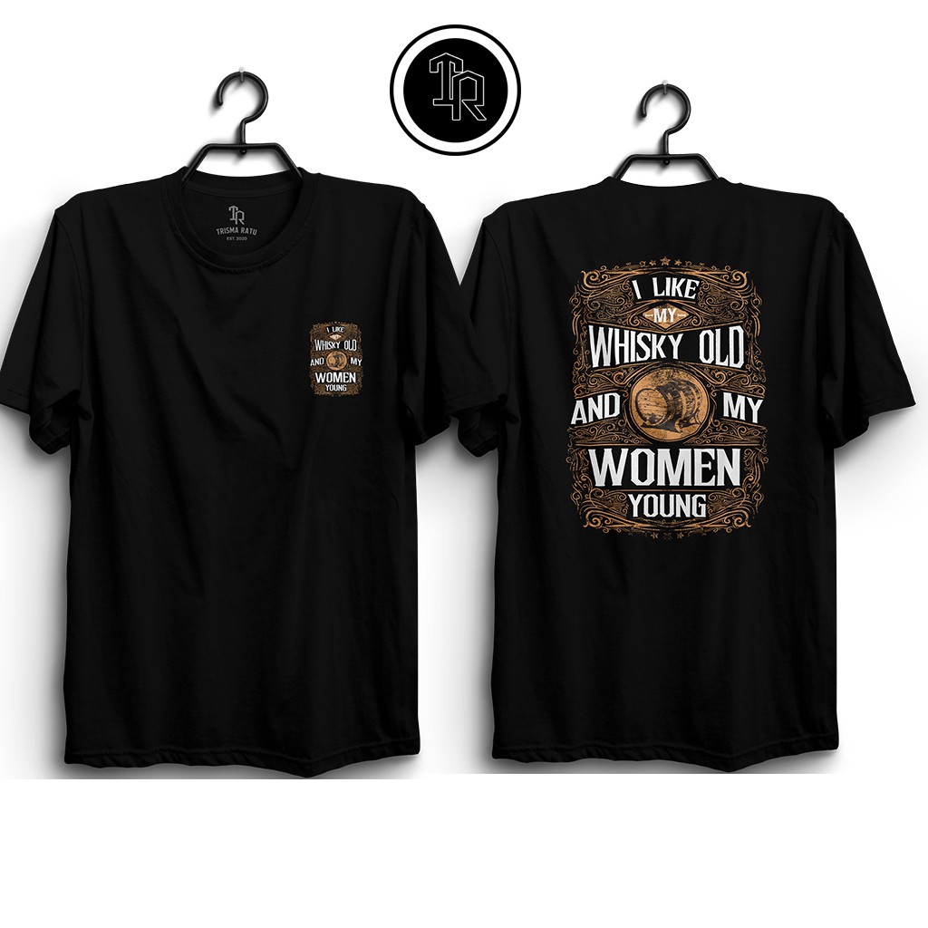 T Shirt Distro Motif Whisey / Kaos Distro / Kaos Cowok / Kaos Cewek