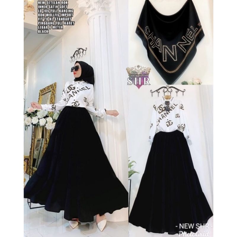 NEW STELAN ROK INNER SATIN SOFT ORI SHR