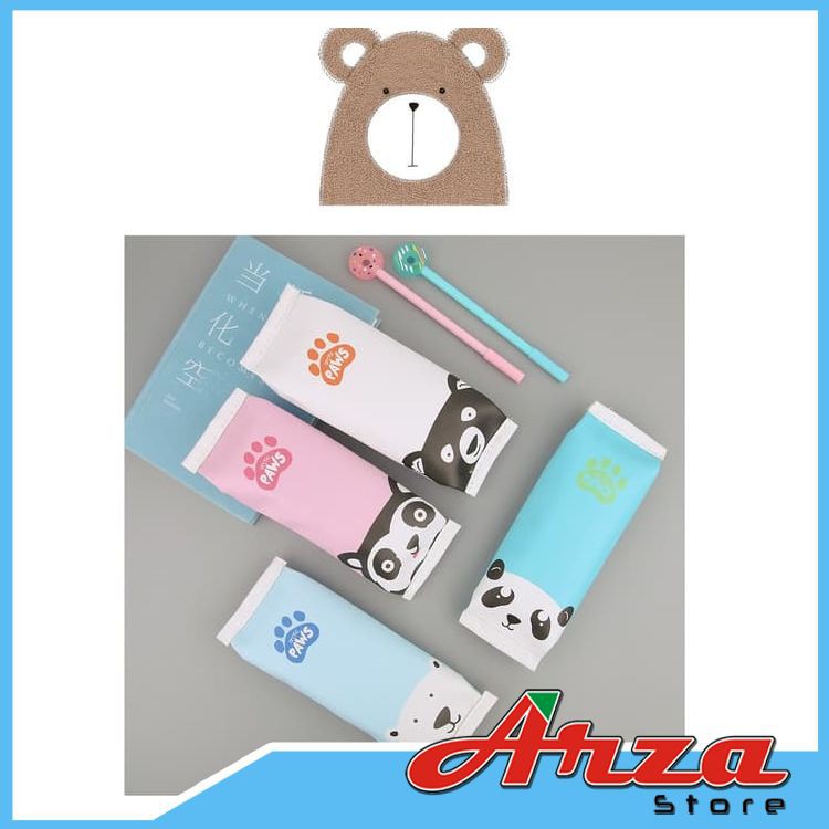 

M021 Tempat Pensil Lucu Dompet pensil Tas Pensil Tempat alat tulis Dompet Alat Tulis Artic Paw