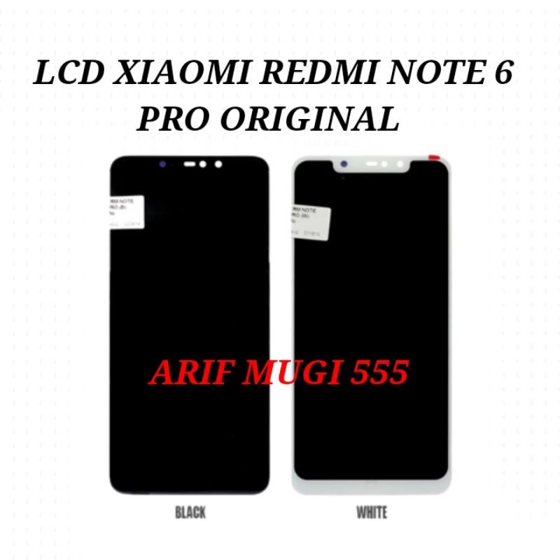 Lcd Touchscreen Xiaomi Redmi Note 6 Pro Fullset Original