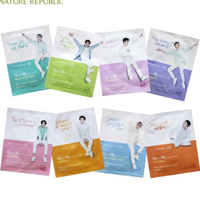 BEST SELLER EXO NATURE REPUBLIC EXO REAL COMFORTING MASK SHEET
