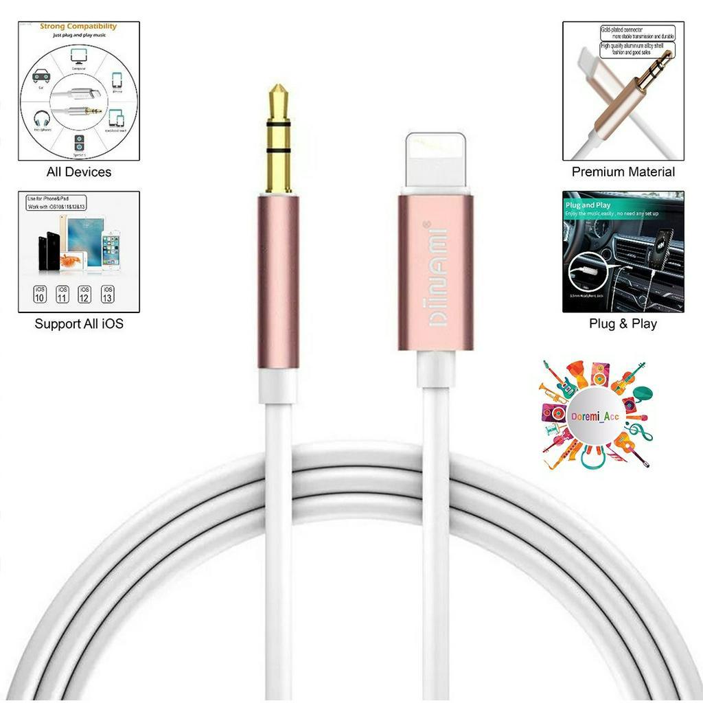 DA3570 DIINAMI Kabel Aux TO Iphone Audio Cable 3,5mm to Lightning Murah kabel aux ke iPhone OEM Spea