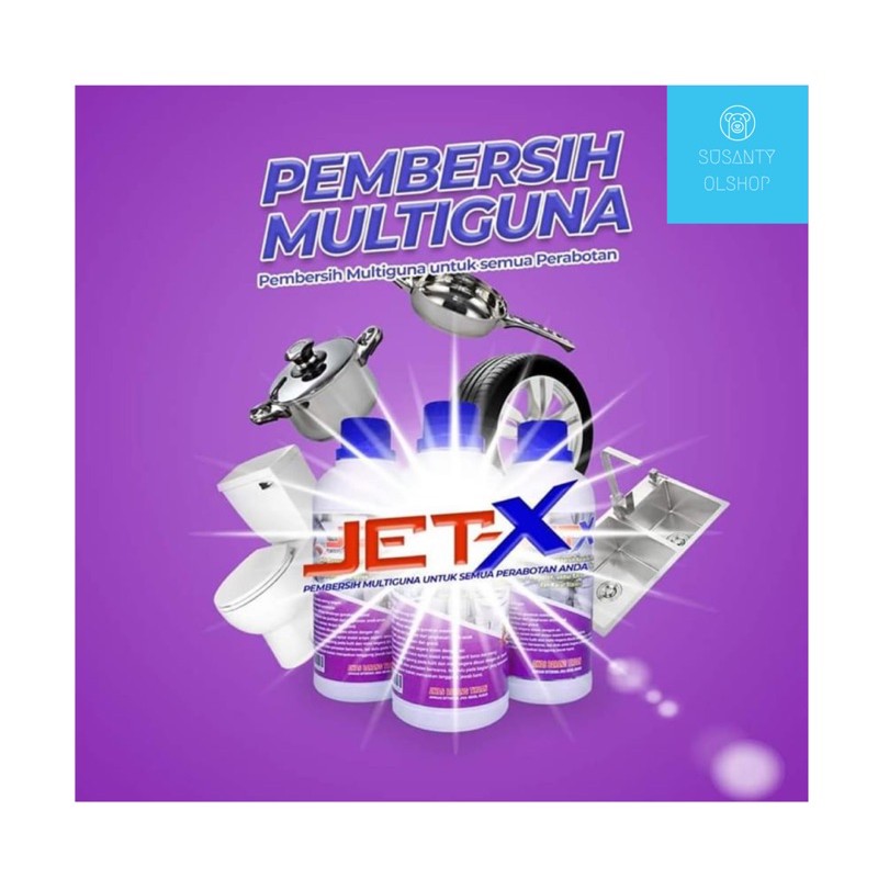 JET-X Pembersih Multiguna Cairan Bersih Kerak Otomotif Stainless