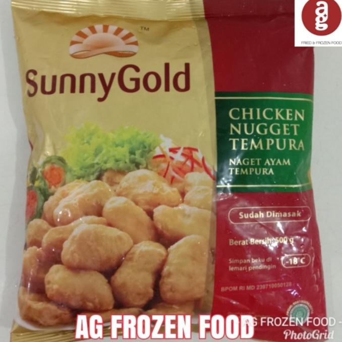 

MAKANAN BEKU / SUNNY GOLD NUGGET TEMPURA 500GRM NON COD