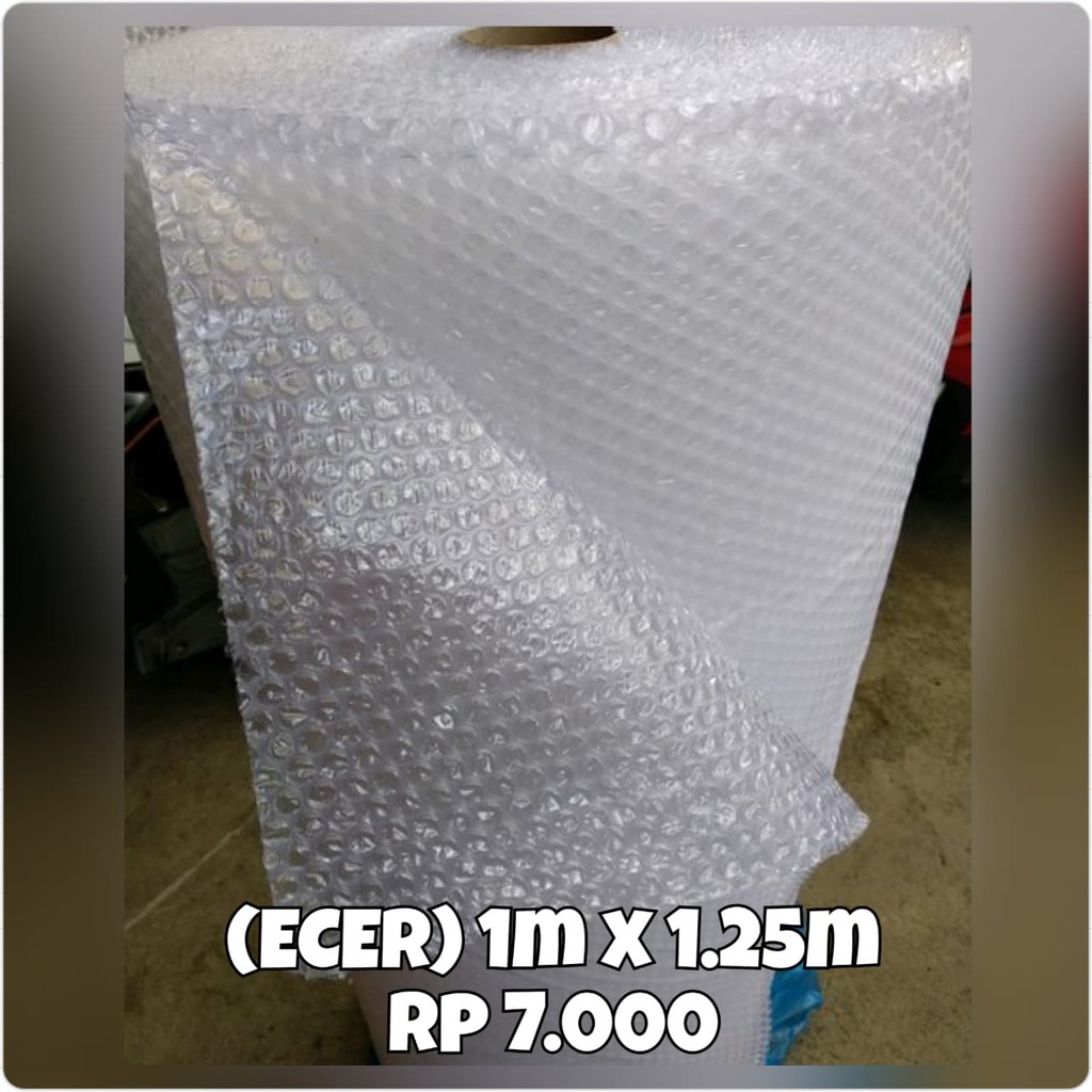 

(ECER) Bubble Wrap Bening / Plastik Wrap Bubble Hitam 125 cm X 1 m