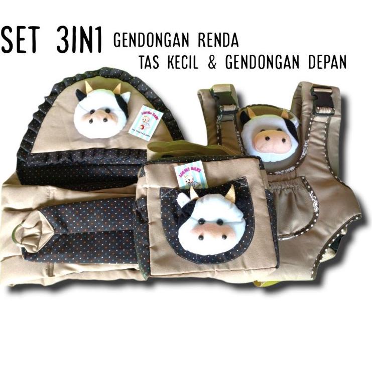 Paket Surprise gendongan bayi samping ring sling satu set paket hemat 3in1