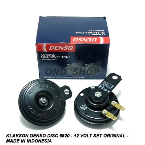 Klakson Motor Dan Mobil l Sparepart Variasi Klakson Suara Kuat Dan Nyaring Denso Disc 12v Full Power Tone Tin Tin Universal Murah