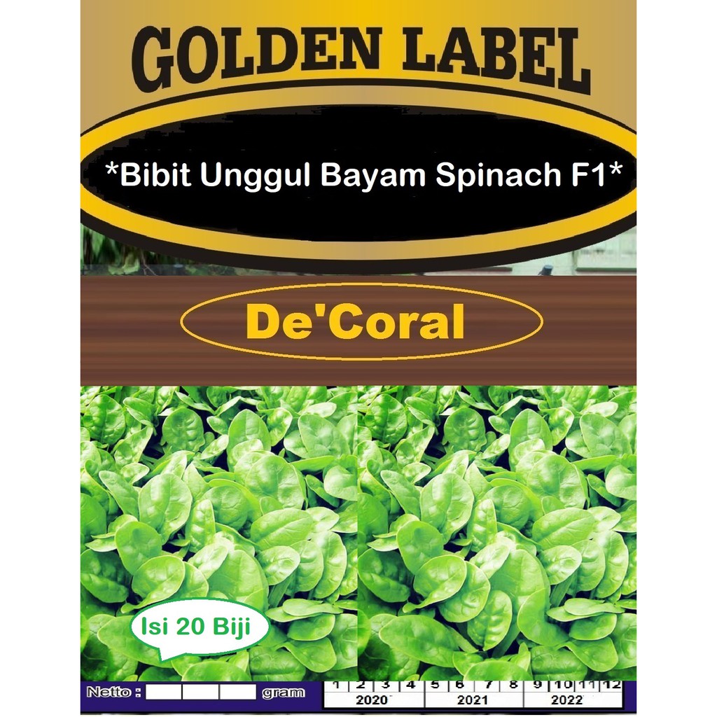 Bibit Unggul Bayam Spinach F1 | Benih Bayam Brazil