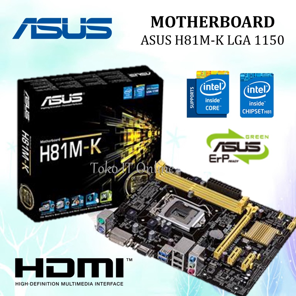 ASUS MOTHERBOARD H81M-K LGA1150