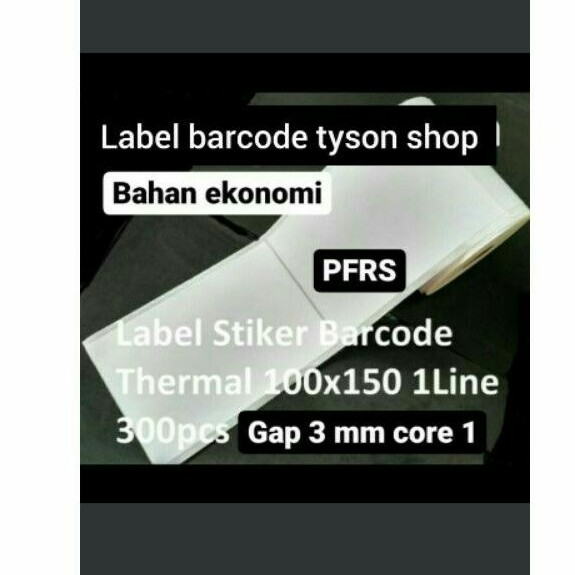 

Direct Thermal 100x150mm 1Line 300pcs Gap 3mm Core 1 Inchi PFRS / MERK AV