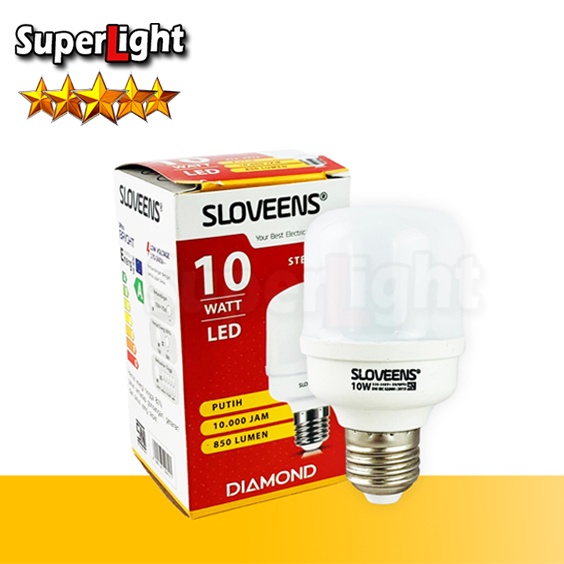 Lampu LED SLOVEENS STB-9910 Bulb Jumbo Tabung 10W Kapsul Super Terang – SuperLight