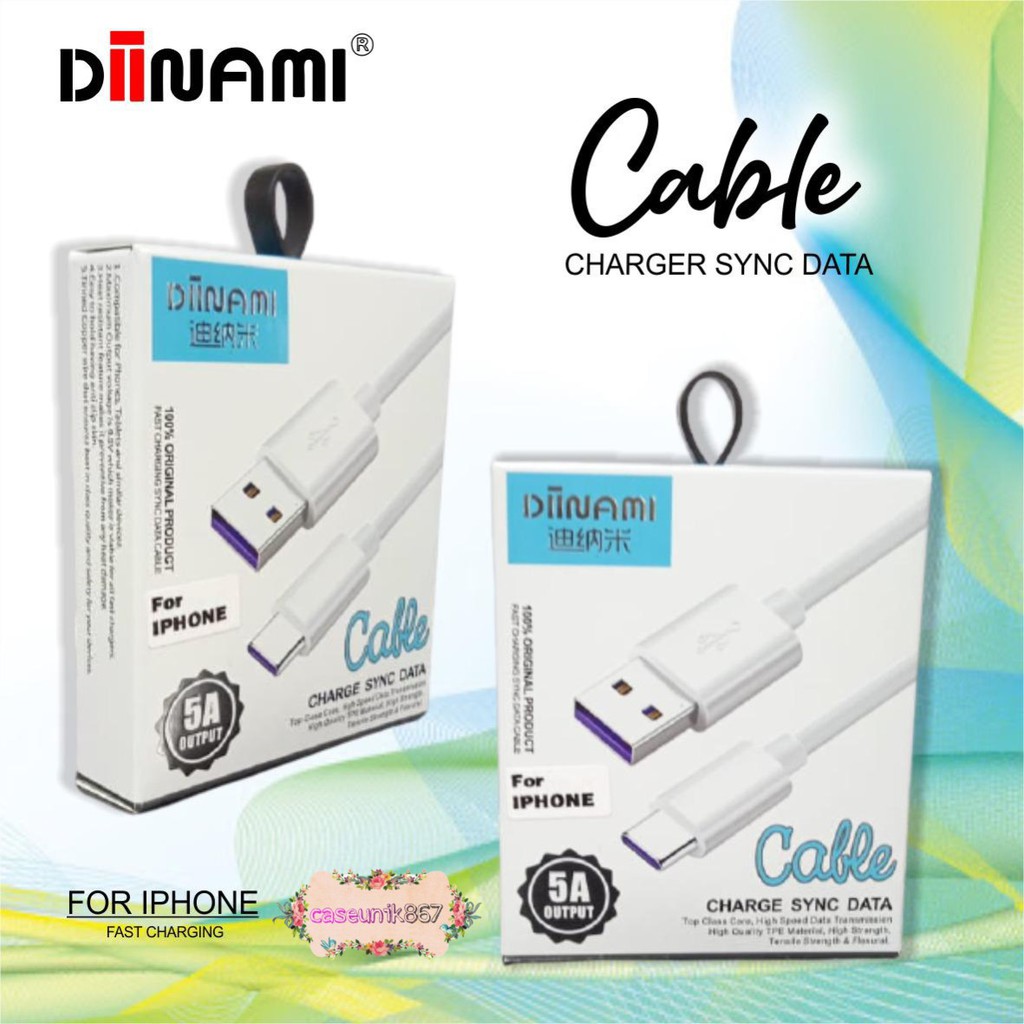 5A kabel cable data DIINAMI super Fast charcing IPHONE QUICK CHarging 1M data cable CS1760