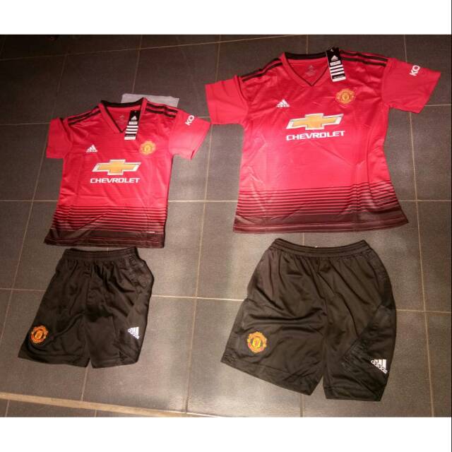 Jersey Setelan Anak Manchester United 2018/2019 Grade Ori