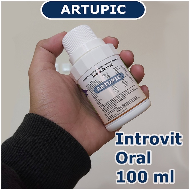 Introvit Oral 100 ml Multivitamin Lengkap Asam Amino Ternak Hewan Vitamin Holland Mempercepat Pertumbuhan dan Meningkatkan Produksi Telur Daya Tahan Tubuh Mengatasi Stres Stamina Daging Telur Susu Ayam Sapi Kambing Babi Domba