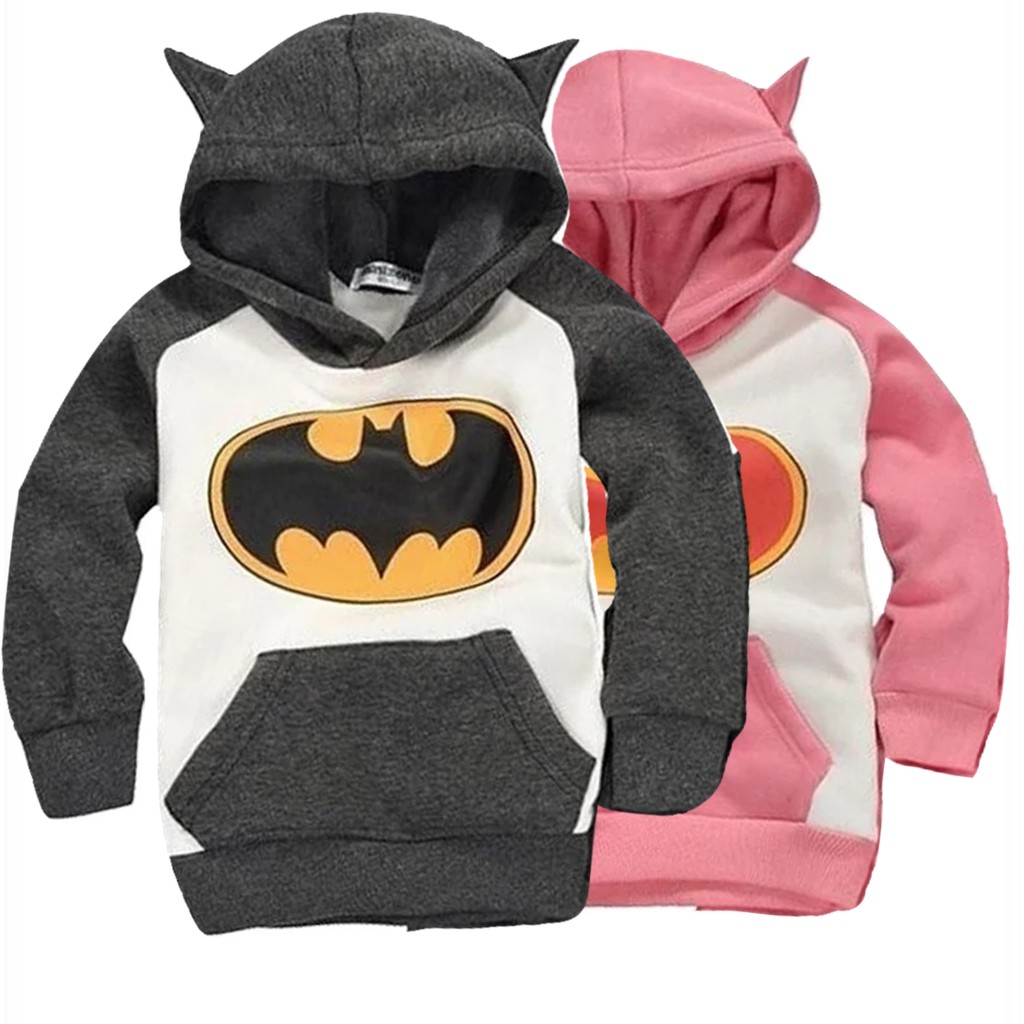 Sweater Hoodie Anak Batman Sweater Fleece Baju Anak Pakaian Anak Unisex