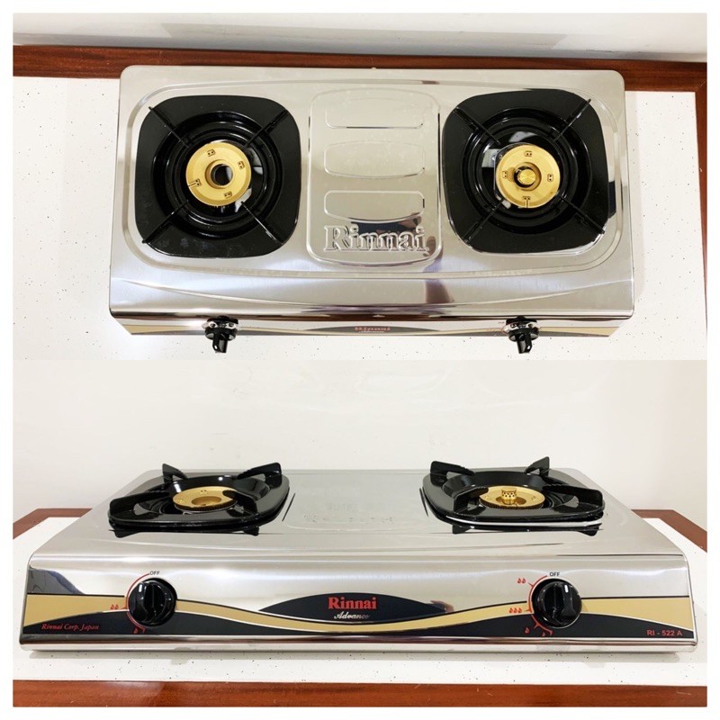 KOMPOR GAS RINNAI 522A kompor gas rinnai 2 tungku kompor gas rinnai api besar kompor dapur