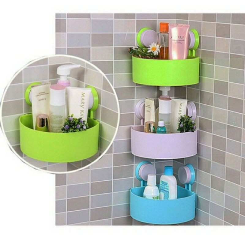 rak sudut kamar mandi rak tempel