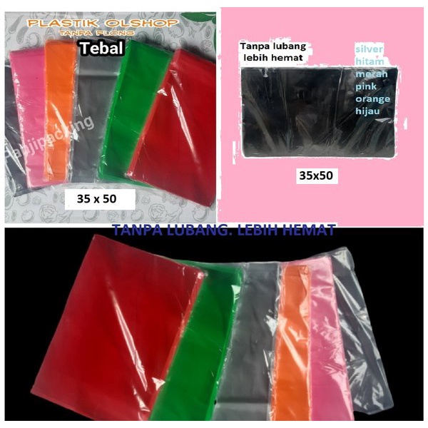 

Dijual PLASTIK OLSHOP 35x50 TANPA PLONG PACKING ONLINE SHOP HD WARNA TEBAL Diskon