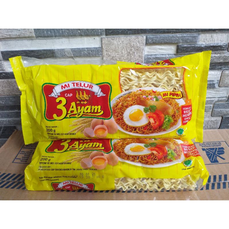 

3 Ayam Mie Telor 200 Gram