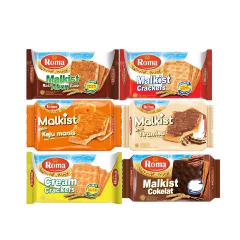 Biskuit Roma Malkist Crackers All Varian