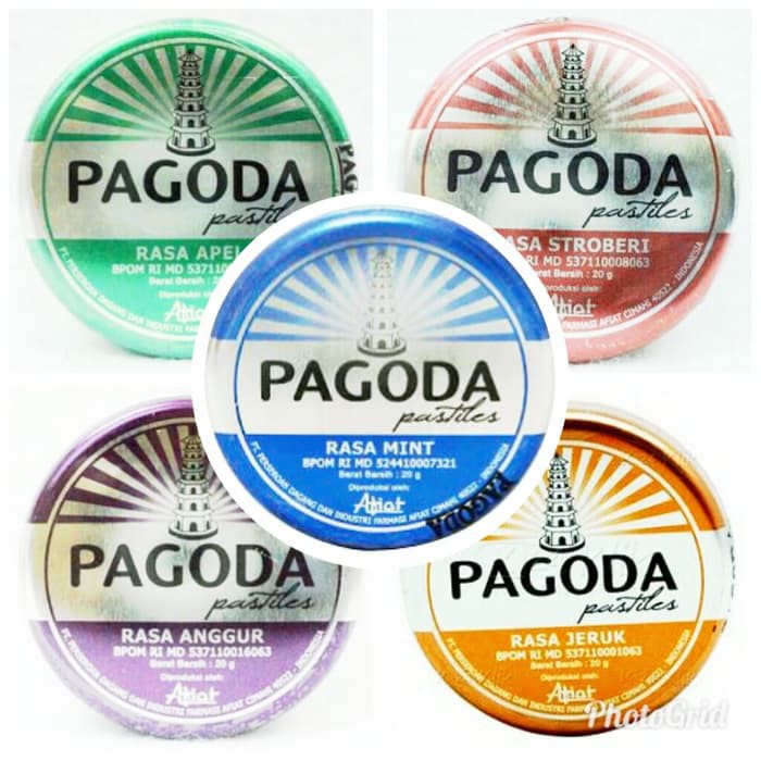 

Permen Pagoda Pastilles 20 G