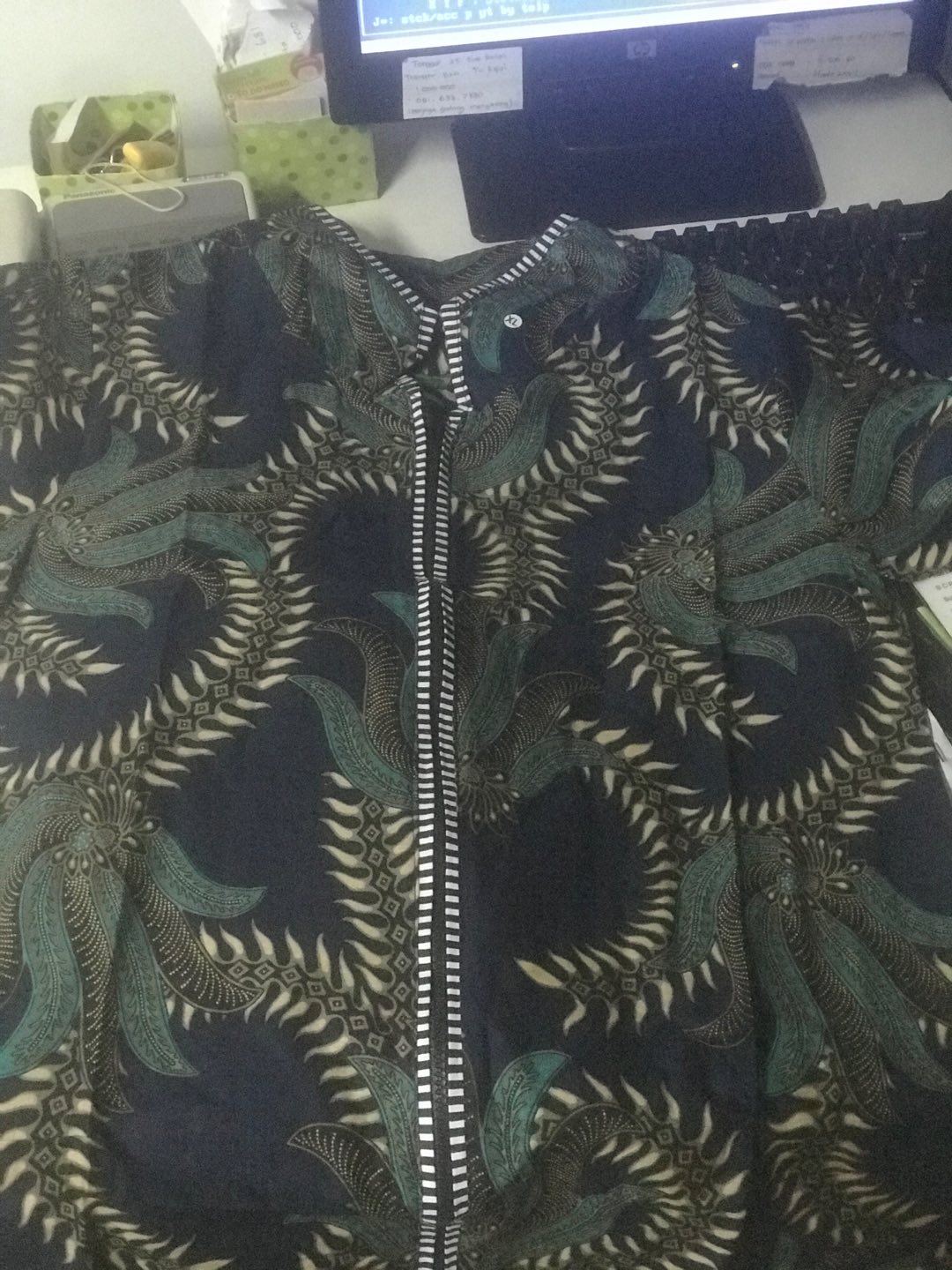 Terlaris Serut Genes Jelita Tunic Navbor Yelbor Whitbor Creambor Tunik Batik Modern Hrb030 Dolbi Dob