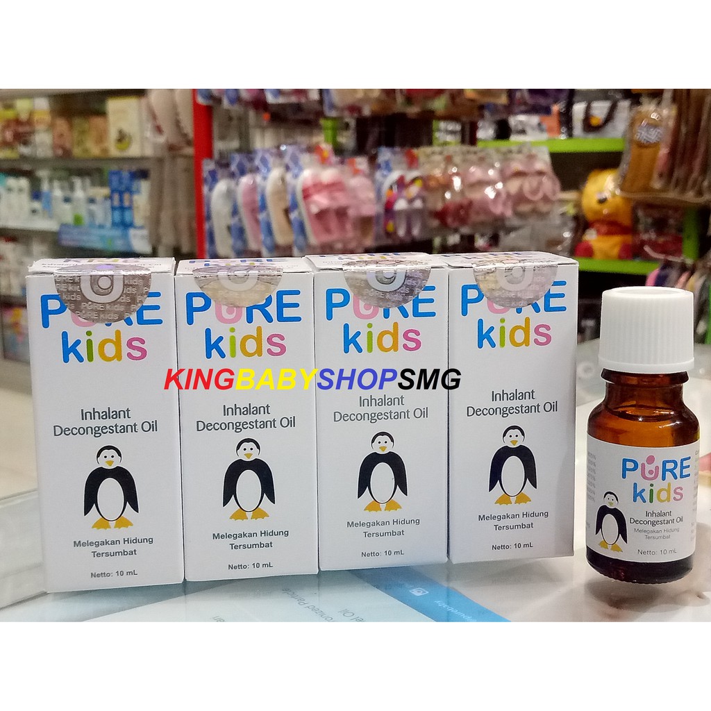 Pure Kids Inhalant Decongestant Oil 10ml Melegakan Hidung Tersumbat-1