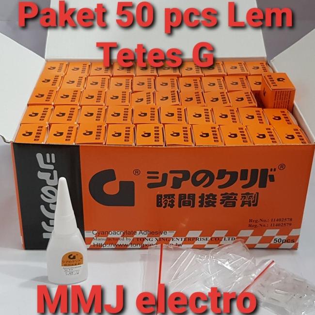 

Lem Tetes G / Lem G Korea 1 Box Isi 50 Pcs