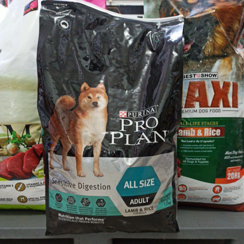 proplan all size sensitive digestion dog 12kg proplan medium adult 12kg makanan anjing