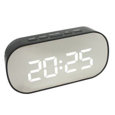 Jam Meja Pintar Digital LED DT-6506 / Jam Weker Digital Desktop Smart Clock Putih