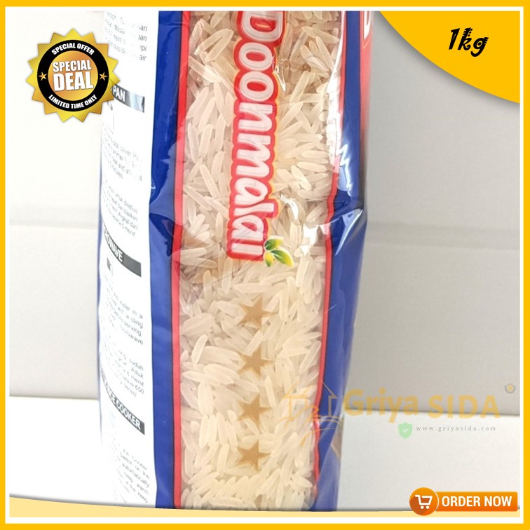 Beras basmati doonmalai 1kg Asli donmalai basmati sella rice premium harga grosir