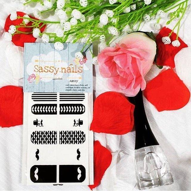 Stiker kuku Mr Moustache lucu Nail Stiker Cute nail Art