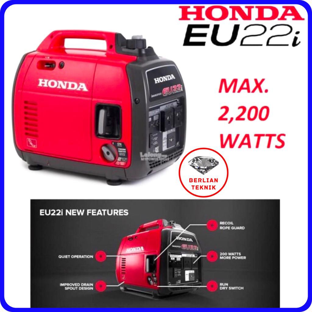 Gasoline Generator Silent Genset Bensin Honda EU 22 I / 2200 Watt