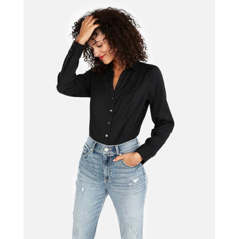 Express blouse Ultimate Essential shirt original fit Black