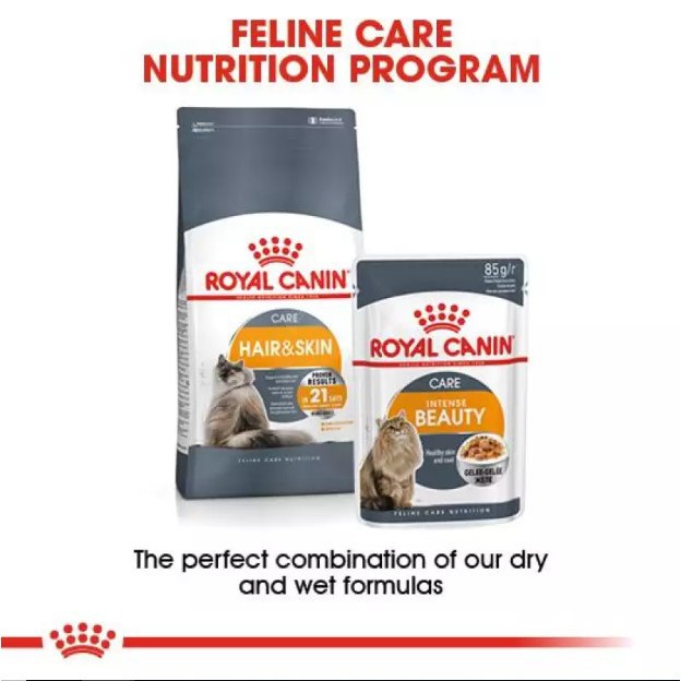 Royal Canin Intense Beauty Hair &amp; Skin Wet Food 85gr RC Makanan Kucing