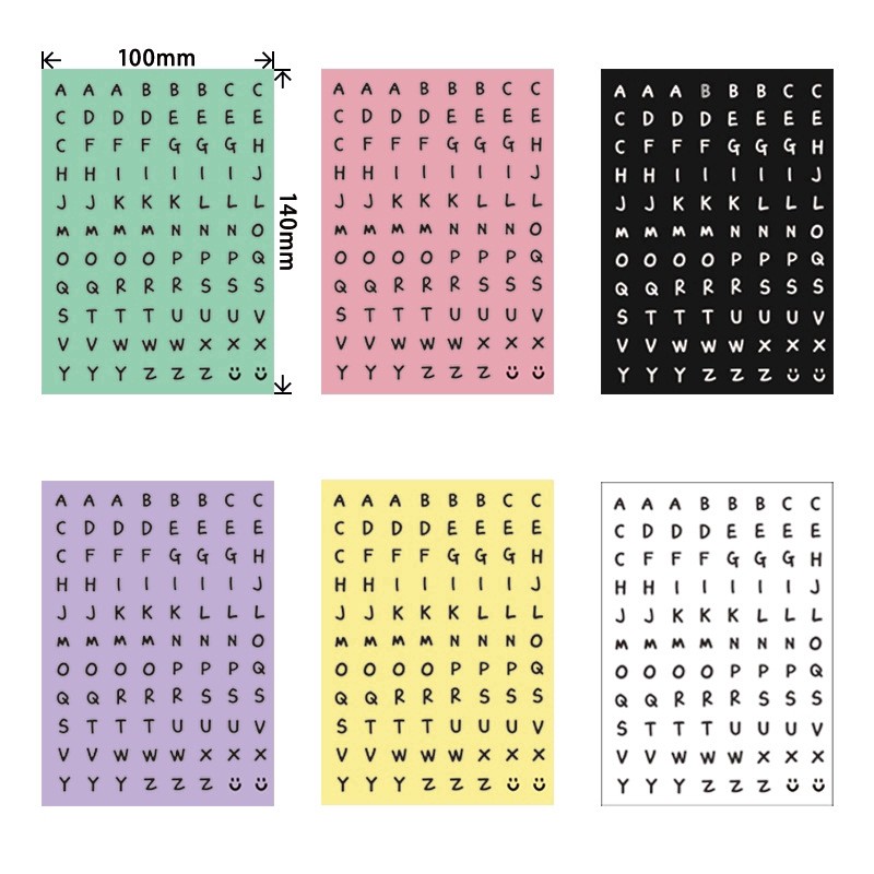 

STICKER HURUF ALFABET HURUF SCRAPBOOK DIY BUJO STIKER NOMOR WARNA WARNI