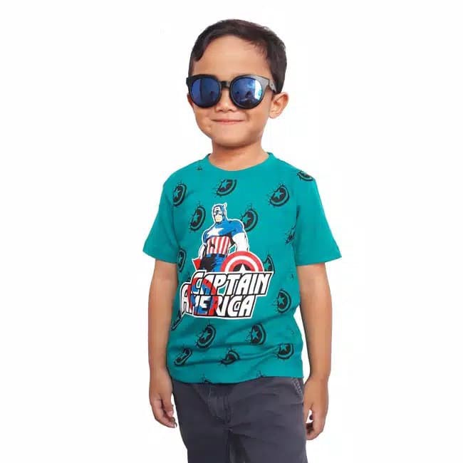 Kaos Karakter SUPERHERO anak / CAPTAIN AMERICA