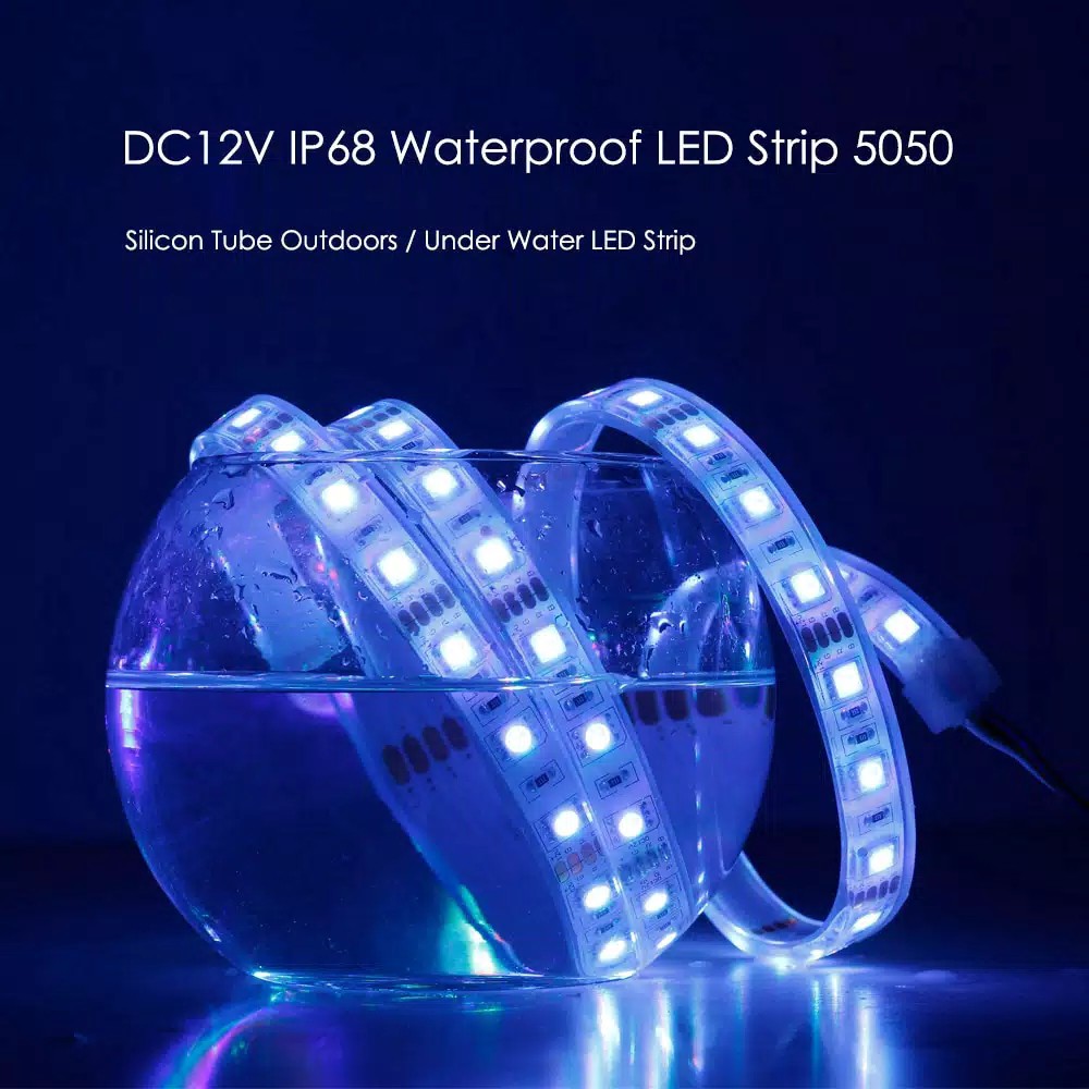 LAMPU LED STRIP 12V DC IP68 WATERPROOF SMD 5050 LAMPU HIAS LAMPU SELANG LED LAMPU LED 12V SIGN LAMP