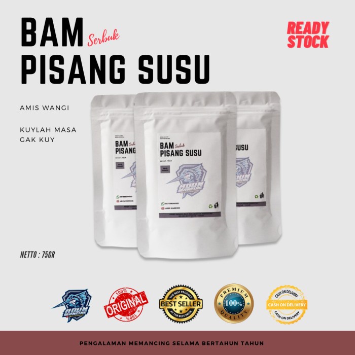 

New Bam Serbuk Pisang Susu 75gr Murah