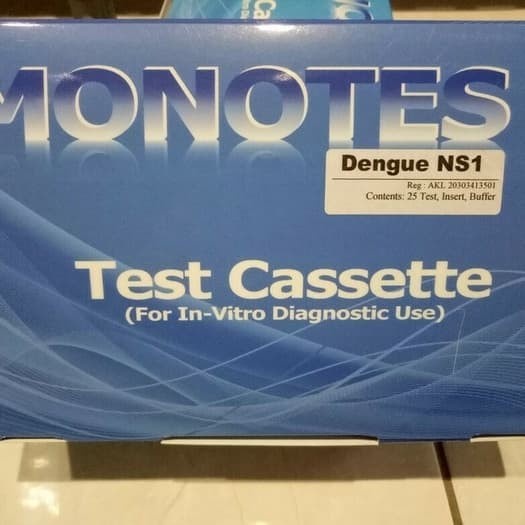 TEST DENGUE NS1 MONOTES. 1 Kit isi 25 Test.