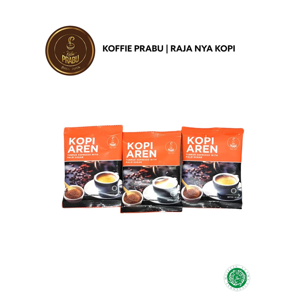 

{BARU DAN TERLAKU} KOFFIE PRABU Kopi bubuk asli bercampur gula aren murni 3 Sachet