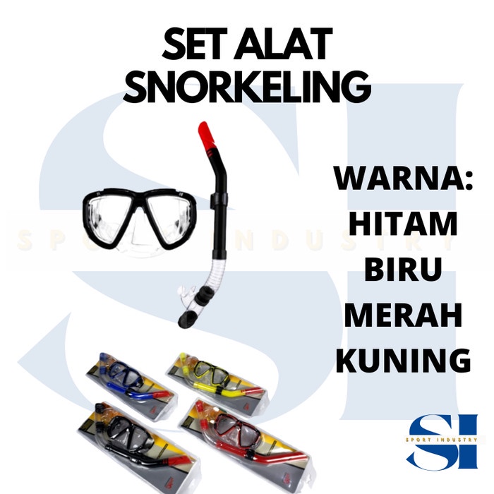SET ALAT SNORKELING/SNORKEL/SNORKLING/DIVING/KACAMATA SNORKLING