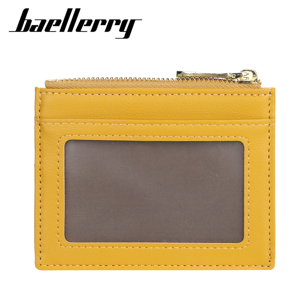 [BISA COD] BAELLERRY NR073 Dompet Wanita Kecil Dompet Pendek Dompet Kartu Wanita Bahan Kulit PU Leather Premium