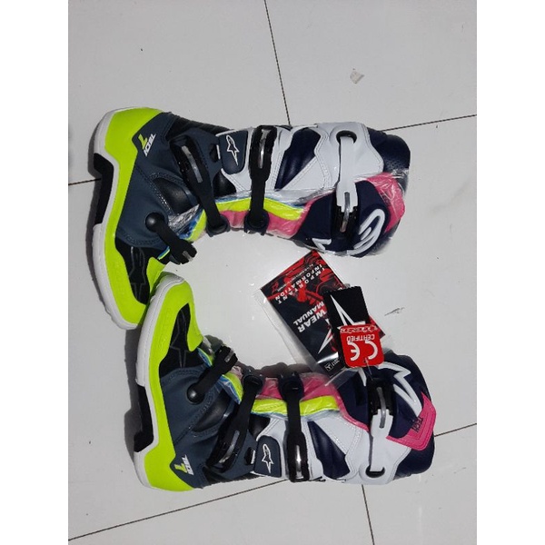 Alpinestars Tech7 2021 Pink fluo white grey