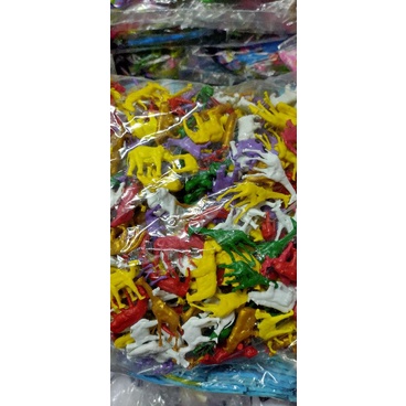 Mainan anak Binatang Tentara dari plastik karet pion