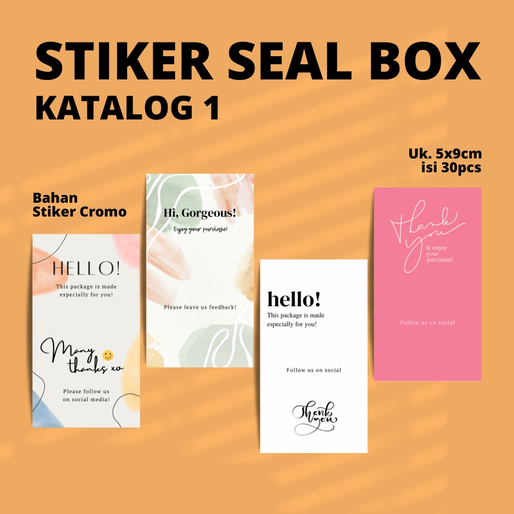 

AESTHETIC KATALOG 1 | SUN PRINTING ( STIKER SEGEL / SEAL BOX / LABEL PACKING )