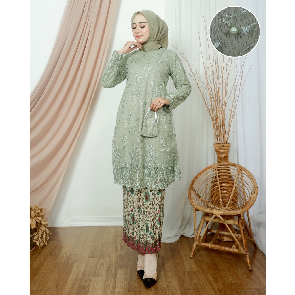 Kebaya tunik tradisional modern | Kebaya modern | Kebaya pesta | Baju outfit wisuda