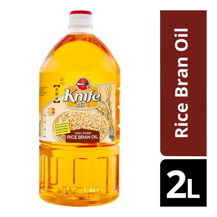 

Knife Brand Rice Bran Oil 2L