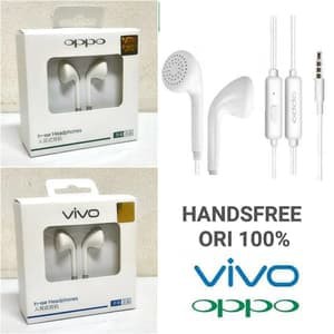 [A] Headset Handsfree Earphone ORI OPPO or VIVO Grosir