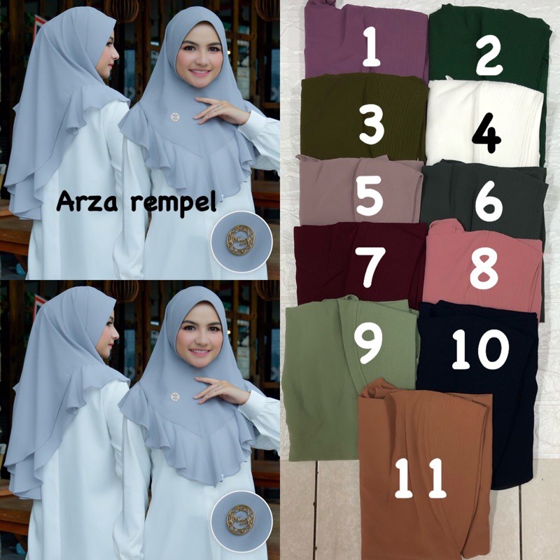 Redy Siap kirim Khimar Arza Rempel
